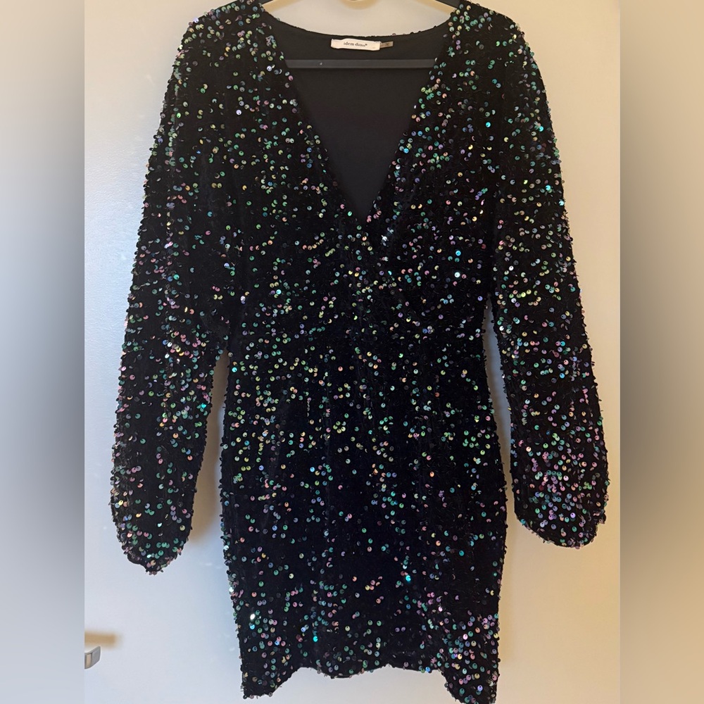 Sequin Black Dress